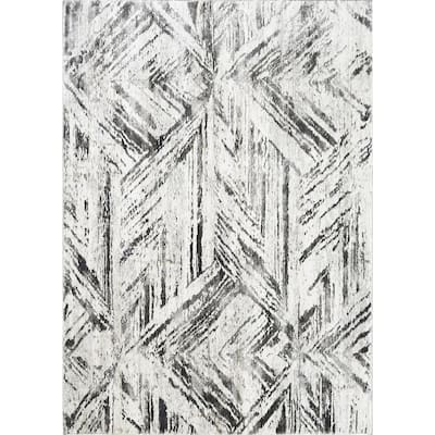 Rhapsody Prism Ivory Contemporary Area Rug