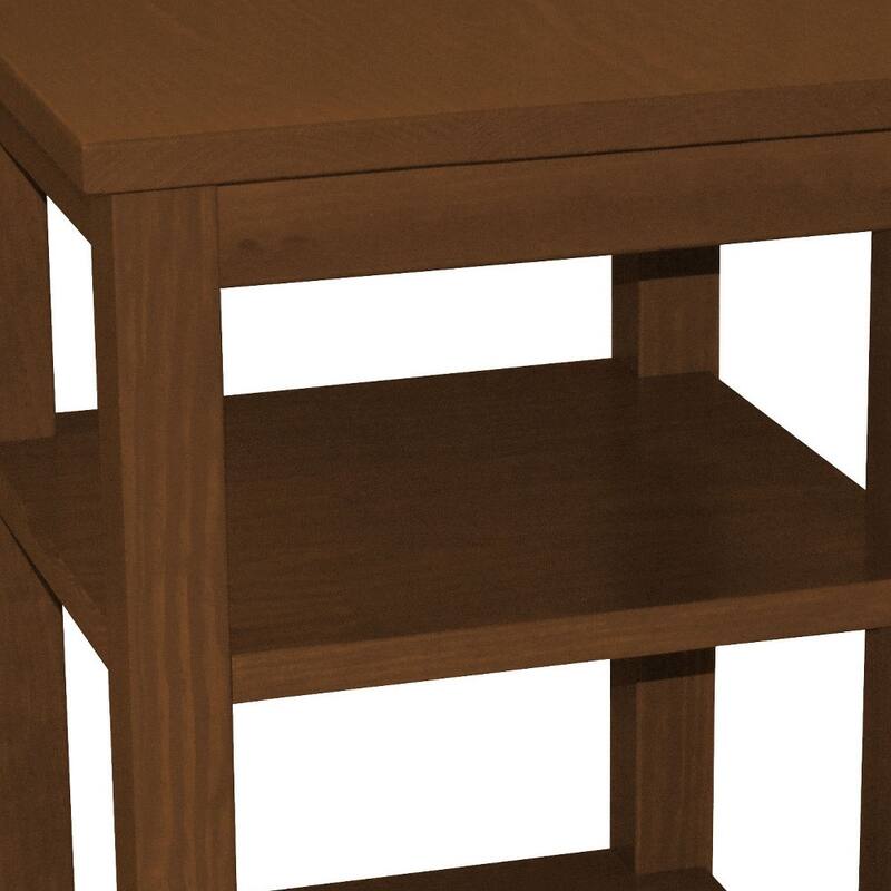 HomeRoots 28" Brown Solid Wood Nightstand