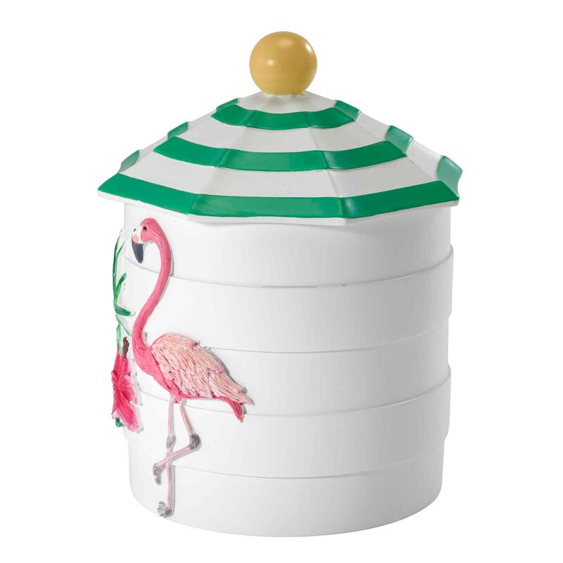 Avanti Flamingo Paradise Jar - White