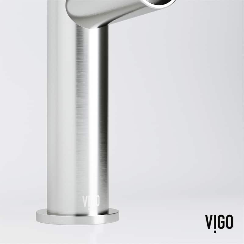 VIGO Ashford 8" H Single Handle Single Hole Bathroom Faucet