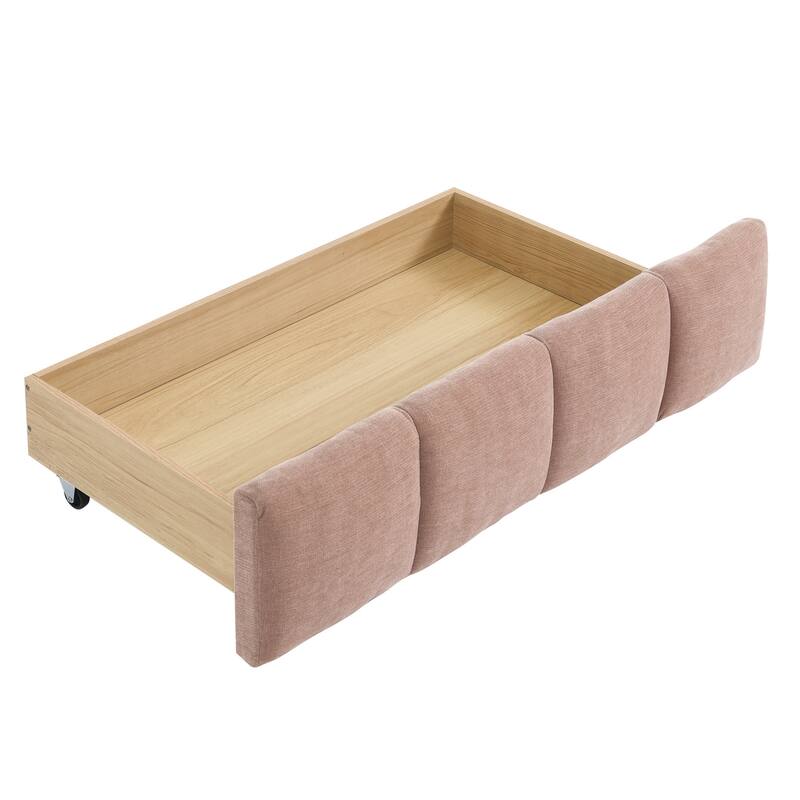 King Size Upholstered Bed ,Comfortable Upholstered Bed Frame,With Headboard And Solid Bed Frame,With Drawer For Storage