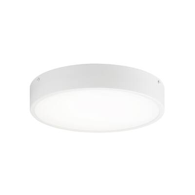 Matteo Lighting M13701WH Flush Mount Plato White - Exact Size