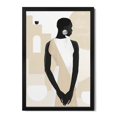 Abstract Minimalism Girl V Premium Framed Poster by Helo Moraes