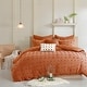 preview thumbnail 67 of 124, Intelligent Design Maize Cotton Jacquard Duvet Cover Set with Euro Shams and Throw Pillows