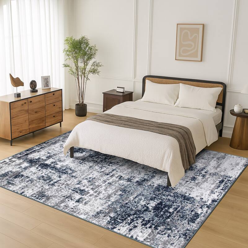 World Rug Gallery Distressed Abstract Area Rug