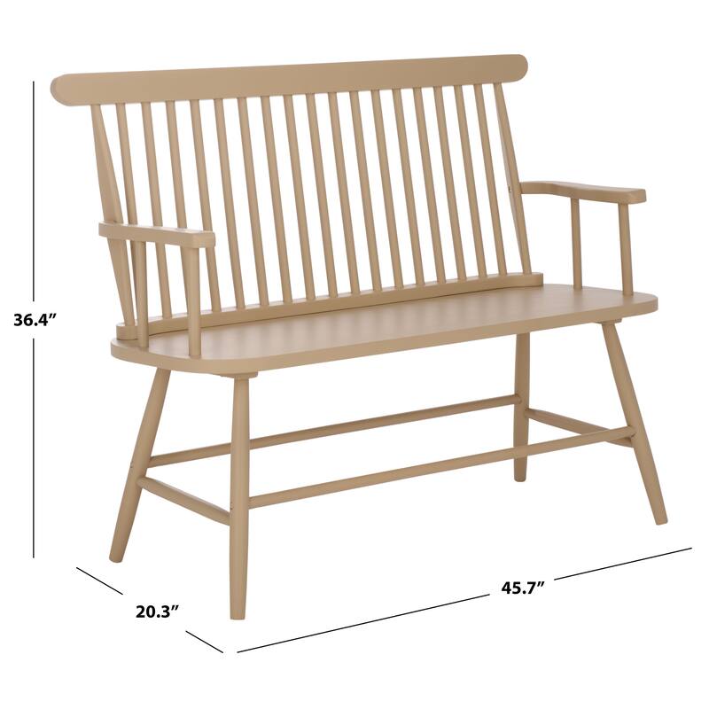 SAFAVIEH HOME Eton Bench - 46"W x 20"D x 36"H