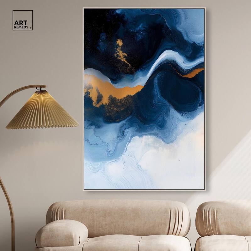 Blue Deep I Canvas by Art Remedy