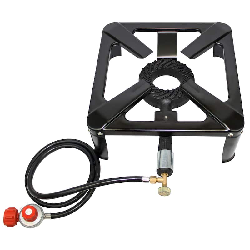 Flame King Heavy Duty 120K BTU Turkey Fryer Single Propane Burner