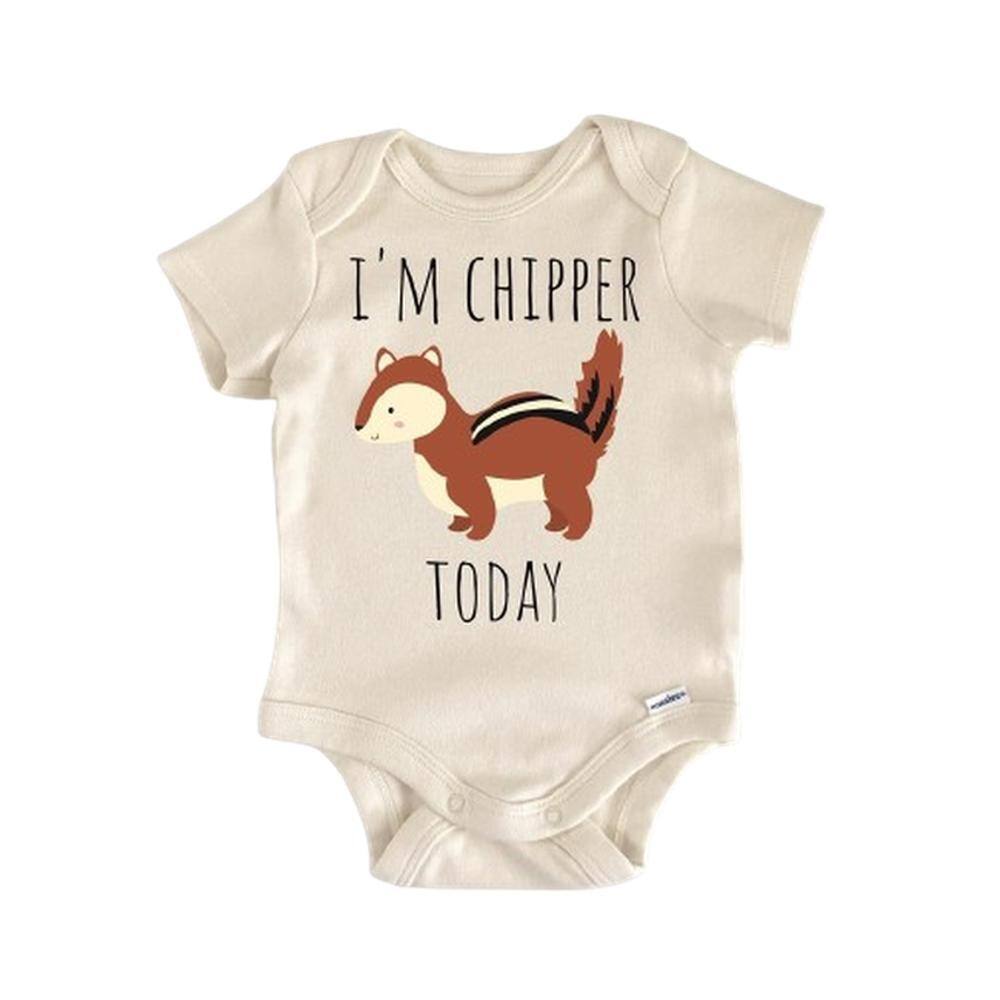 Chipmunk Animal Woodland - Baby Boy Girl Clothes Infant Bodysuit Funny Cute Newborn