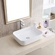 preview thumbnail 1 of 4, Karran Valera 20" Vitreous China Vessel Bathroom Sink in White