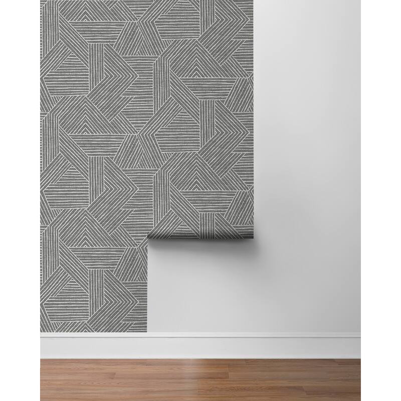Stacy Garcia Home Etched Geometric Peel and Stick Wallpaper