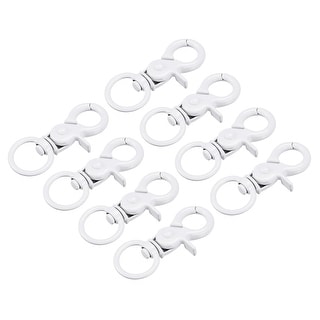 44mm Swivel Clasps Lanyard Snap Hook Claw Clasp for DIY White, 8Pcs ...
