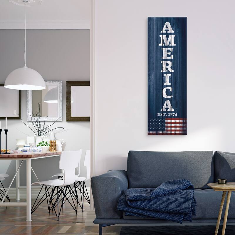 America Canvas Art Print