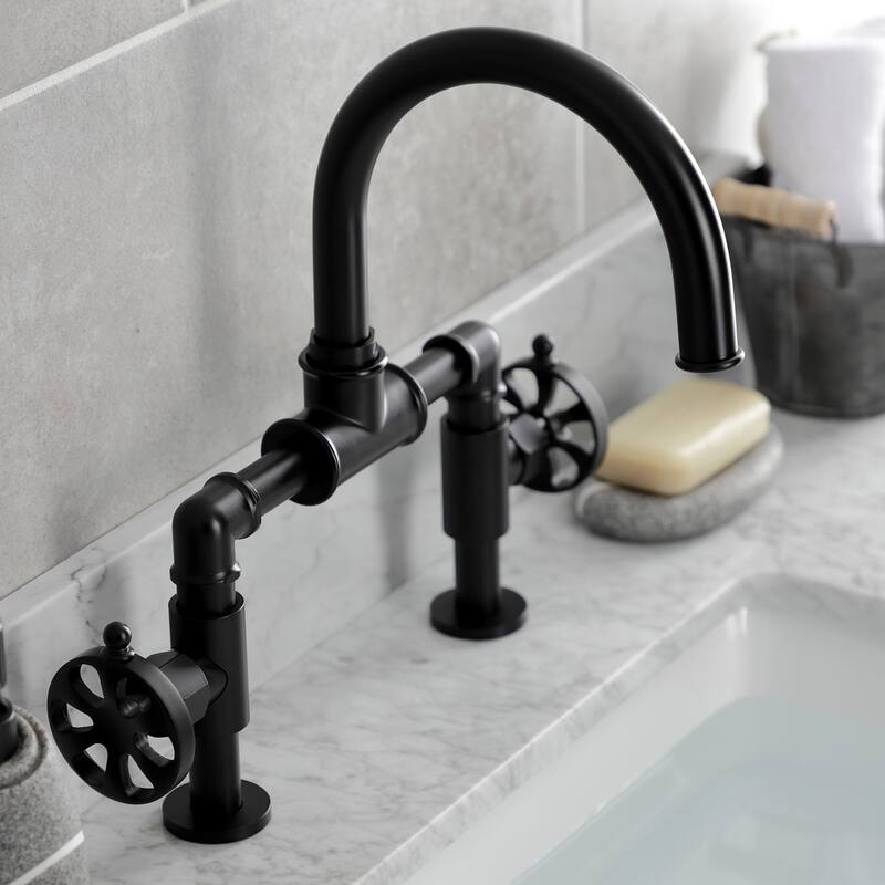 Kingston Brass Belknap Bridge Bathroom Faucet