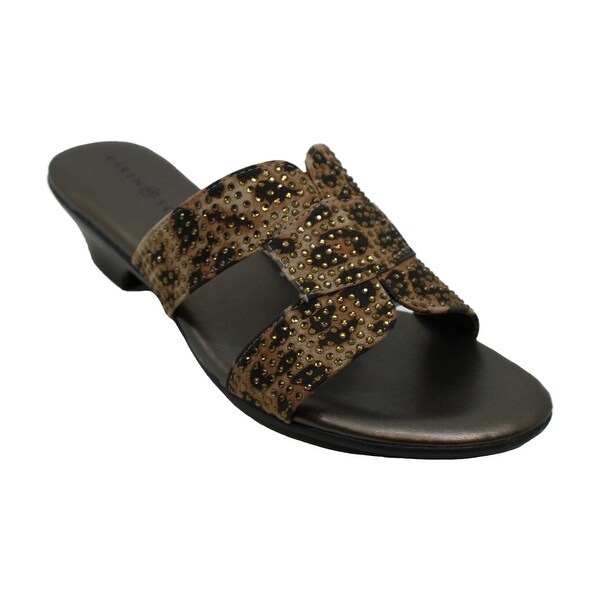 fabric slide sandals