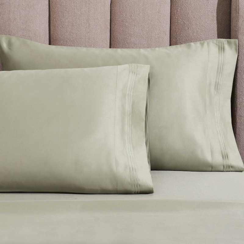 Superior Egyptian Cotton 1500 Thread Count Pillowcase - (Set of 2) - Standard - Sage
