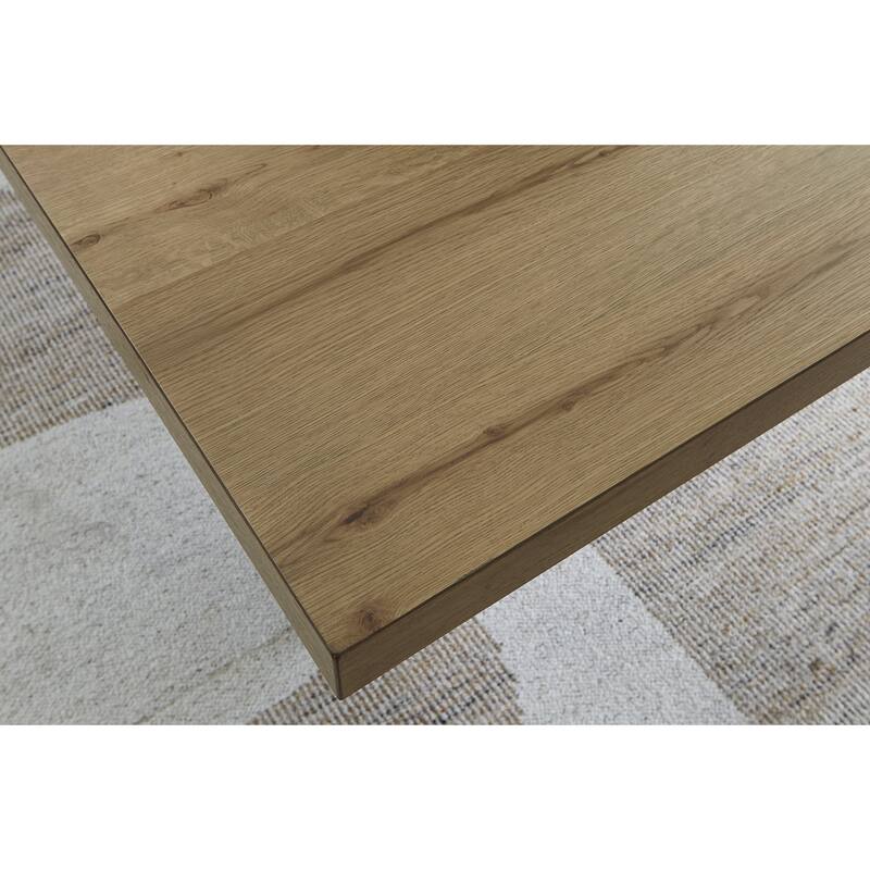 Signature Design by Ashley Galliden Light Brown Dining Table - 44" W x 78" D x 29.75" H