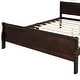 preview thumbnail 30 of 76, Classic Wood Platform Bed with Headboard and Footboard, Solid Wood Bed Frame, Easy to Assemble, No Box Spring Needed