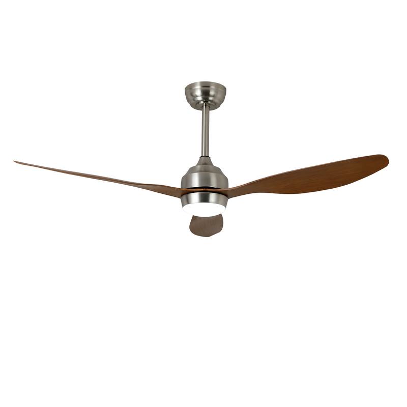 Sofucor 52" Ceiling Fan with Lights Quiet DC Motor 3 ABS Blade 6 Speed Levels,Remote Control,for Patio Living Room,Bedroom