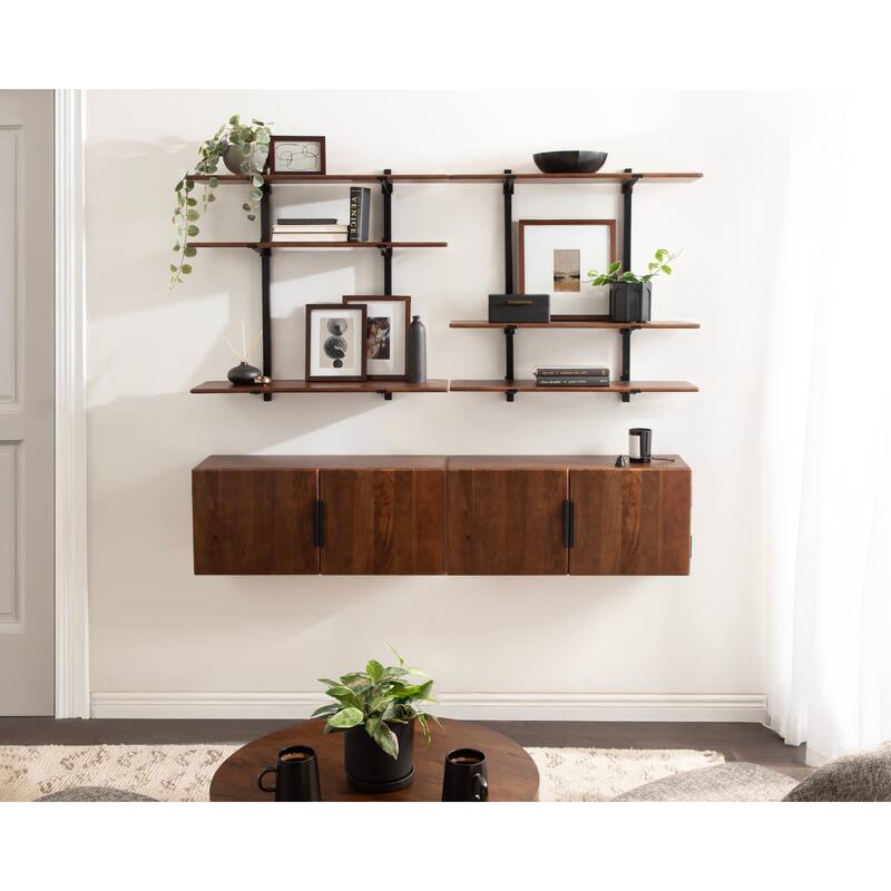 Kate and Laurel Atwood Wall Shelf - 32x10x30