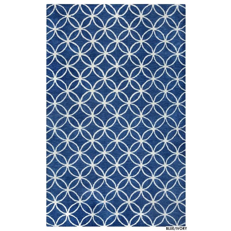 Holland Collection Geometric Rug - 3' x 5' - Blue