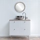 preview thumbnail 3 of 4, Pasadena Framed Round Mirror in Champagne Silver - Antique Silver