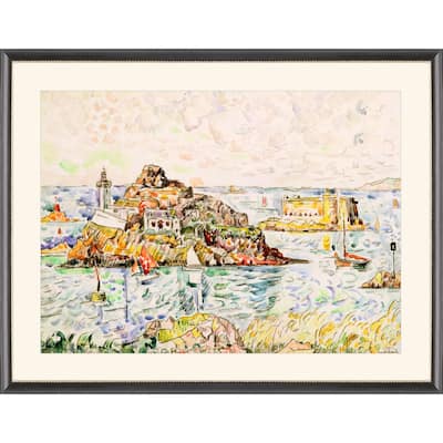 Morlaix Framed Art Giclee Under Glass - Multi-Color
