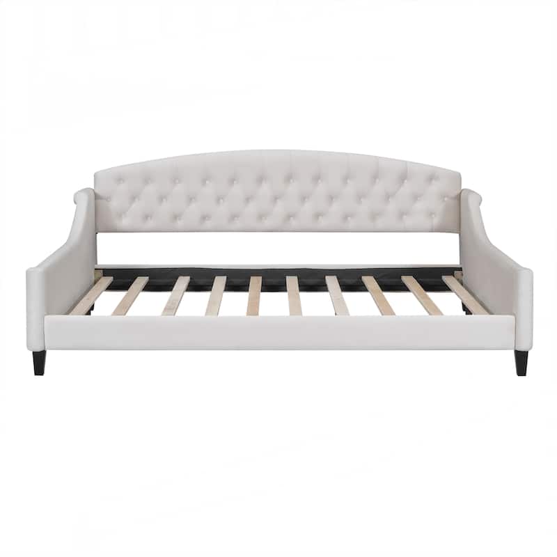 Modern Luxury Tufted Button Daybed, Full