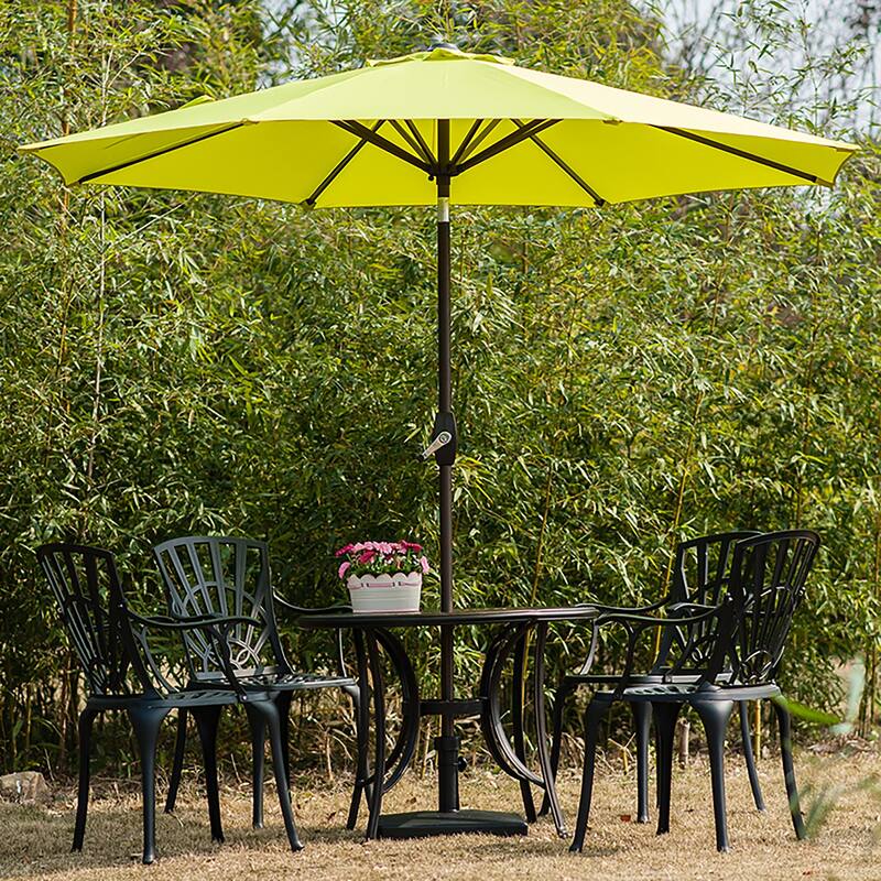 Holme 9-foot Steel Market Patio Umbrella with Tilt-and-Crank