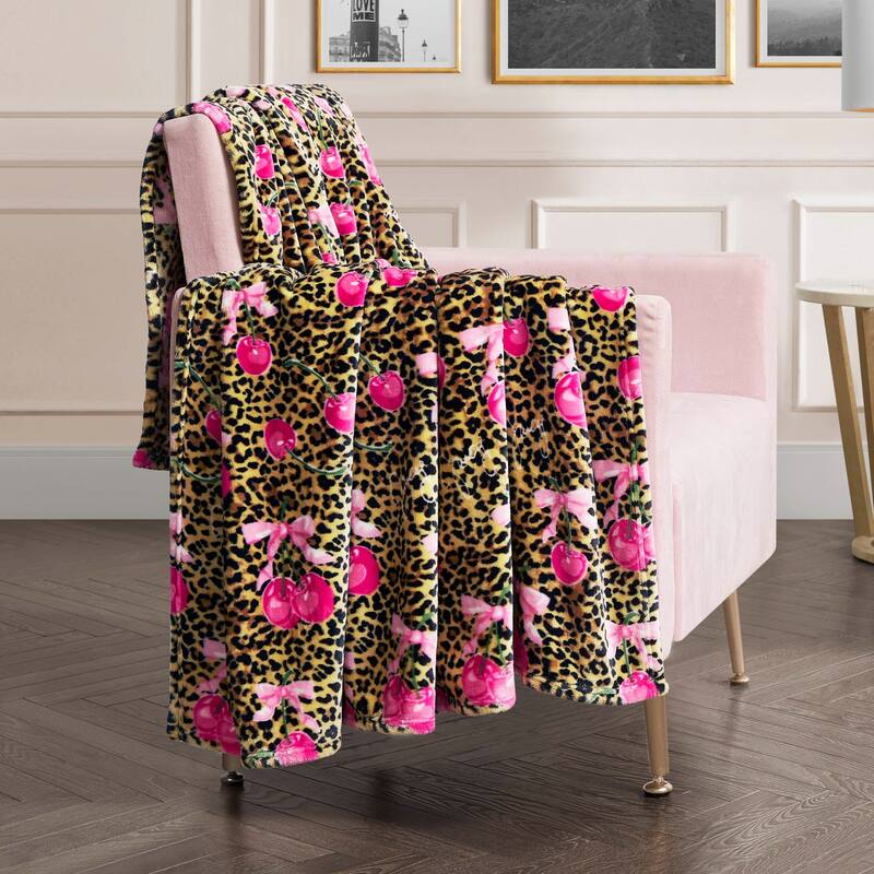Juicy Couture 60"x70" Plush Throw Blankets