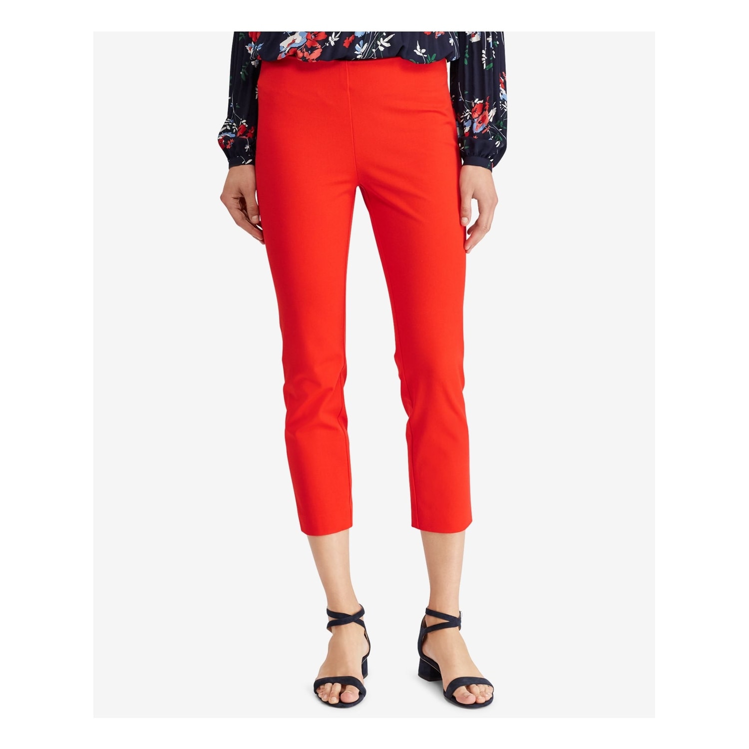 womens red skinny pants