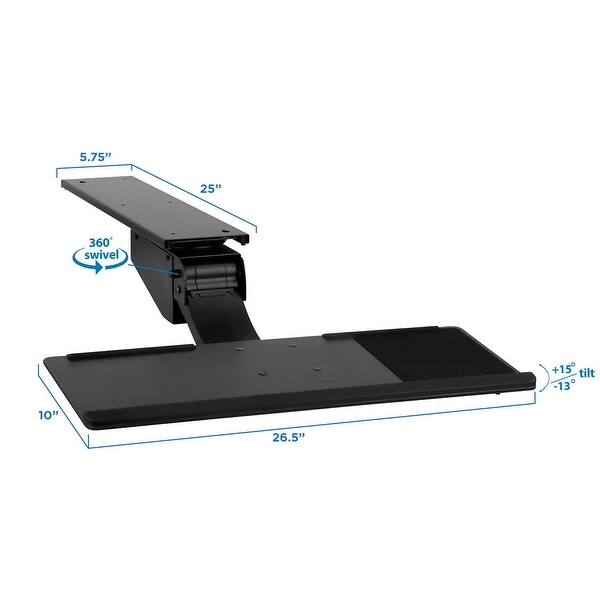 Shop Mount It Adjustable Under Desk Keyboard And Mouse Drawer