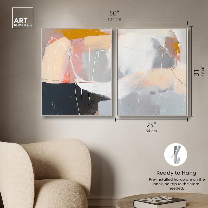 California in Haze Canvas Set of 2 by Art Remedy
