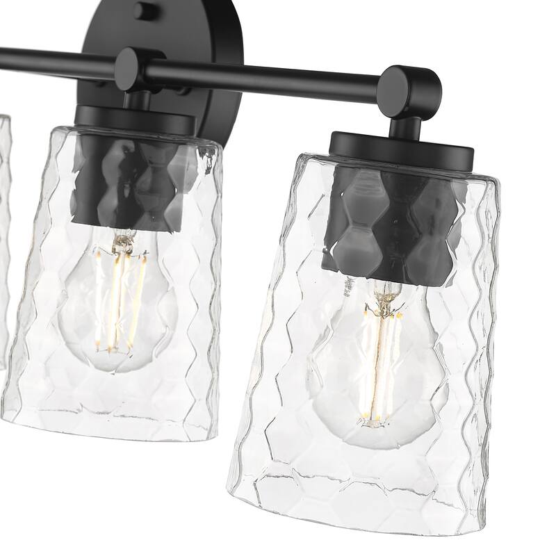 Millennium Lighting Ashli 2/4 Light Vanity Light with Clear Honeycomb Glass Shades
