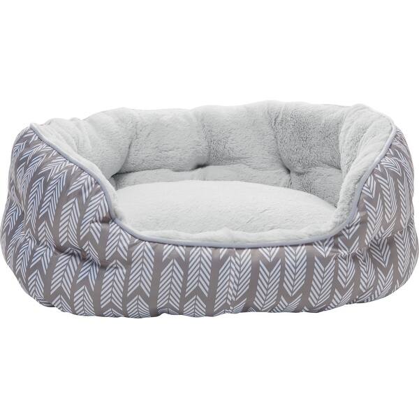 slide 3 of 6, Mina Victory Arrowtails Pet Bed, (22" x 16" x 9") 27" x 20" x 10" - Grey