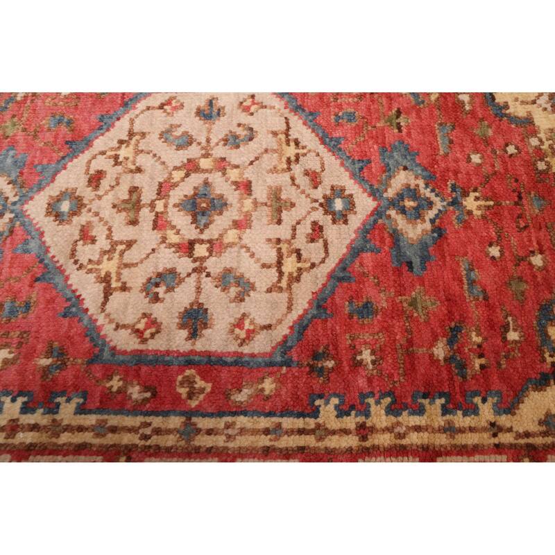 ECARPETGALLERY Hand-knotted Jules Serapi Red Wool Rug - 2'7 x 11'10