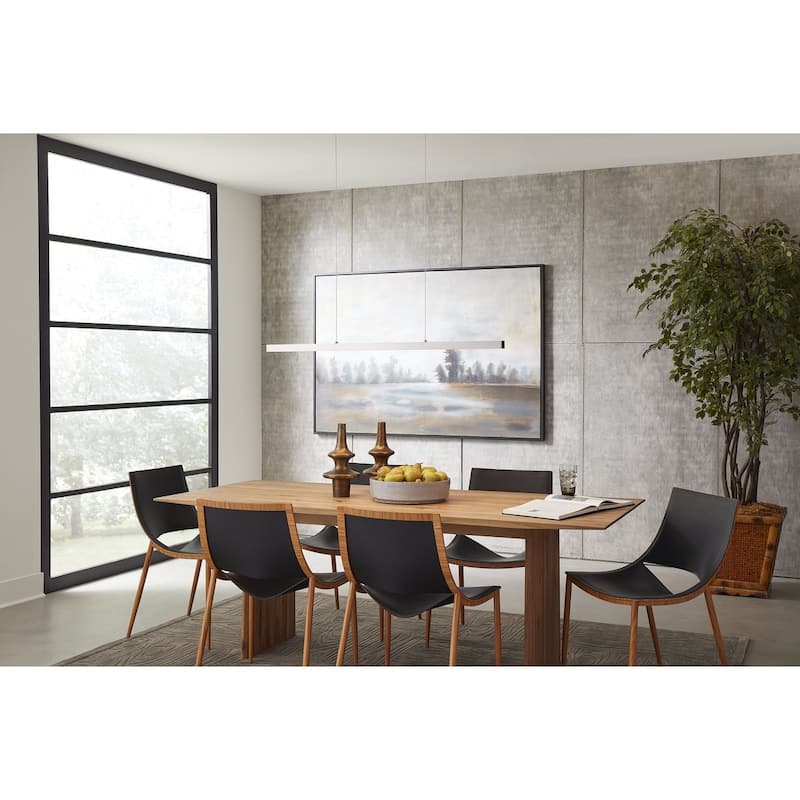 Planck LED Collection Brushed Nickel One-Light LED Pendant - 18.000" x 54.000" x 8.500"