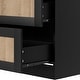 preview thumbnail 11 of 11, Arched Desgin Armoire with 2 Storage Drawers Wardrobe Closet