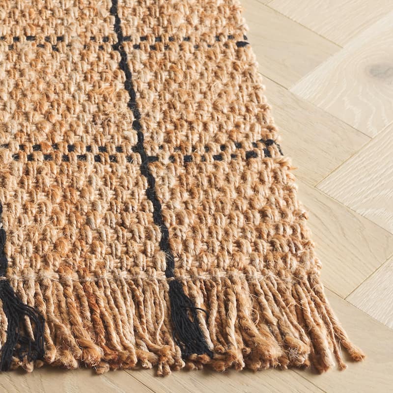 SAFAVIEH Flatweave Natural Miyoko Fiber Farmhouse Jute Rug