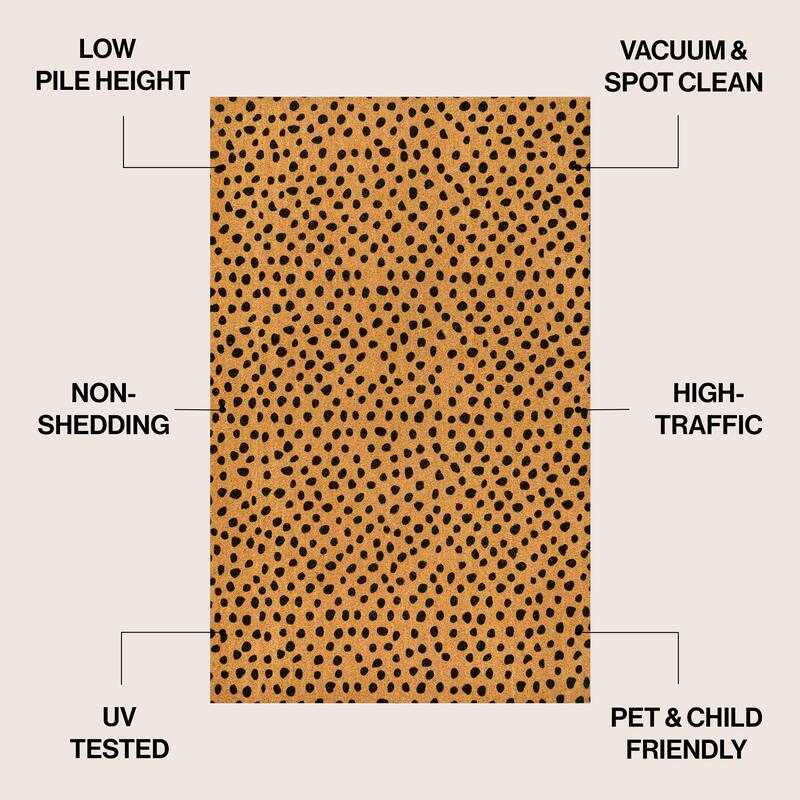 JONATHAN Y Classic Natural Coir Mat Indoor/Outdoor