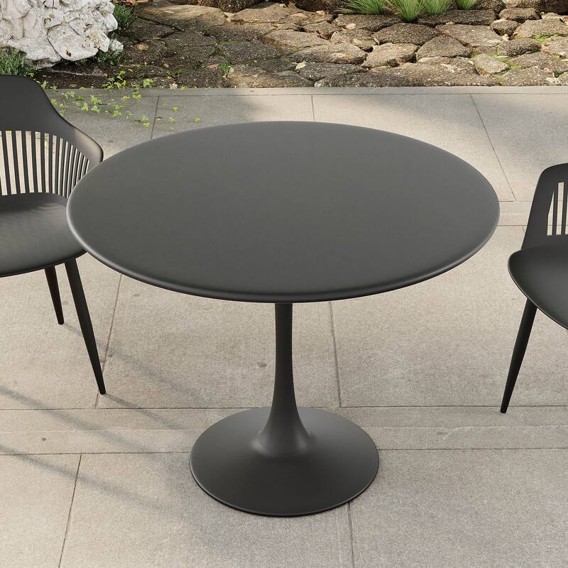 Kurv Indoor/Outdoor 39" Bistro Table - Black