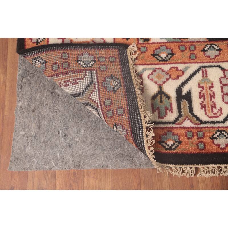 Heriz-Serapi Area Rug Hand-Knotted Bedroom Wool Carpet - 8'10"x 11'9"