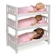 preview thumbnail 5 of 7, Badger Basket 1-2-3 Convertible Doll Bunk Bed with Bedding and Free Personalization Kit - Pink/Stripe
