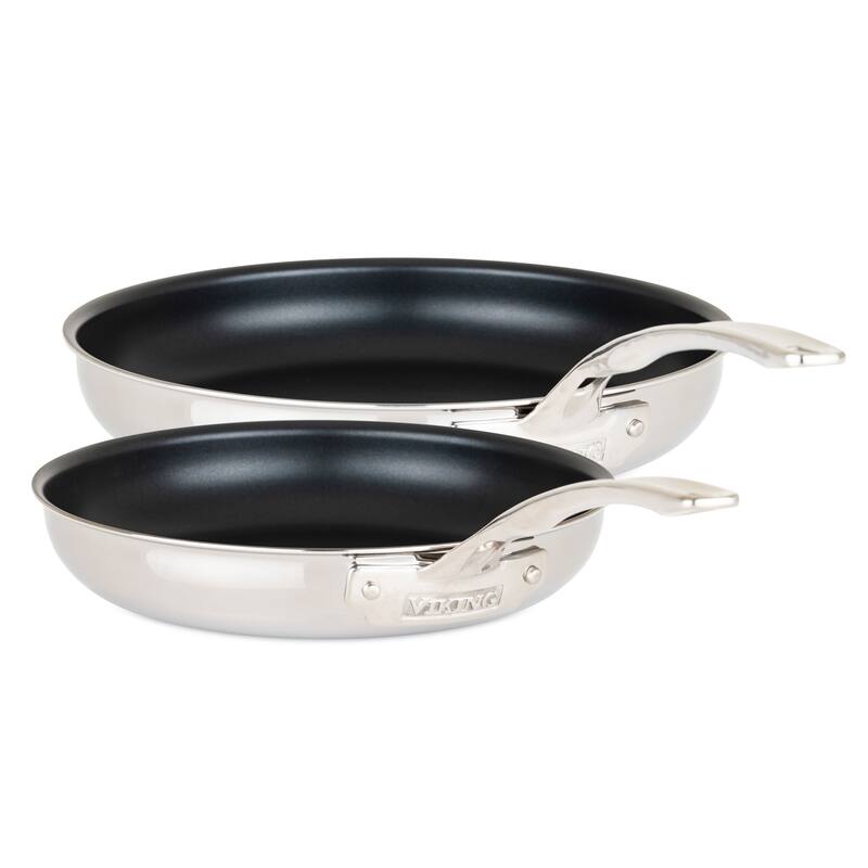 Viking 3-Ply Stainless Steel 2-Piece Nonstick Fry Pan Set