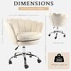 preview thumbnail 2 of 27, VANITII Accent Chair Swivel Vanity Chair Office Desk Chair With Wheels Modern Height Adjustable Pink/Grey/White