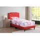preview thumbnail 52 of 50, Carson Carrington Valsnas Adjustable Tufted Faux Leather Panel Bed