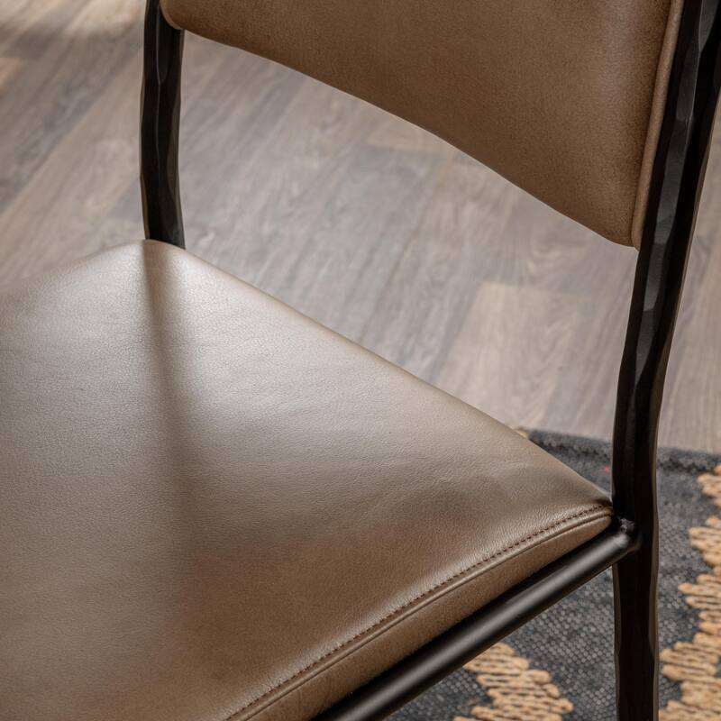 Classic Home Kayne Leather Counter Stool