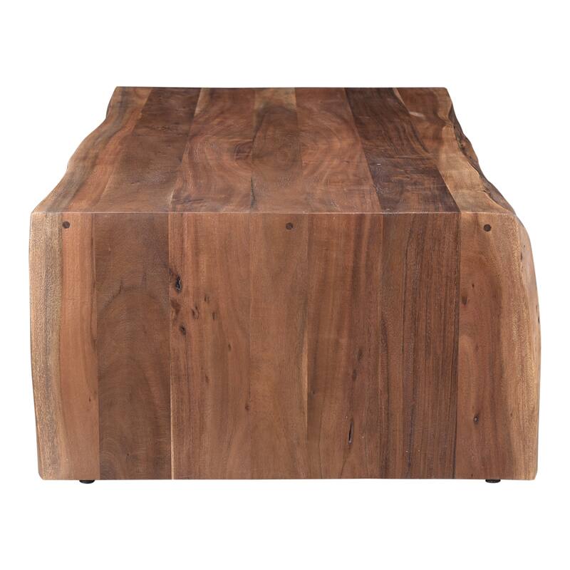 NADAAL STUDIOS Herald, Scandinavian Coffee Table Rectangular Shape Solid Acacia, Natural Finish