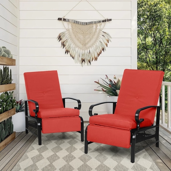 outdoor recliner chair set of 2
