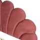 preview thumbnail 9 of 20, Queen Platform Bed with Velvet Headboard and Sturdy Wooden Frame